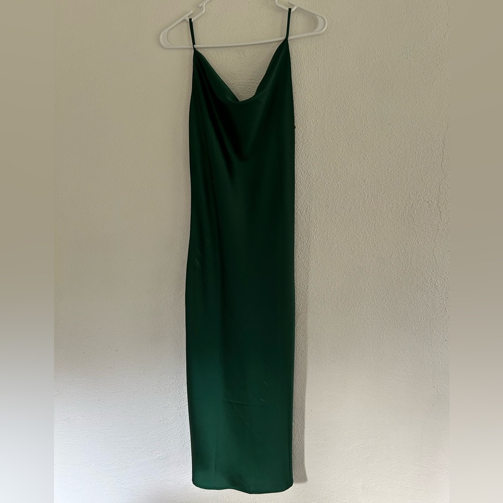 Petal & Pup hunter green dress